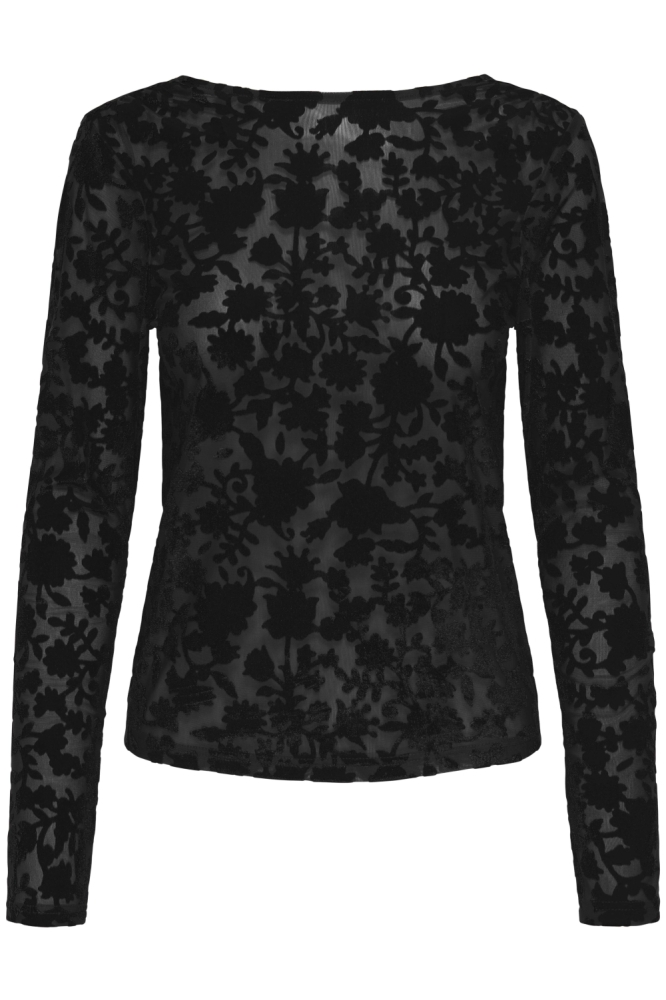 Only zwarte dames t-shirt | Vooraanzicht