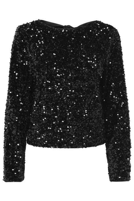 Only zwarte dames t-shirt | Vooraanzicht