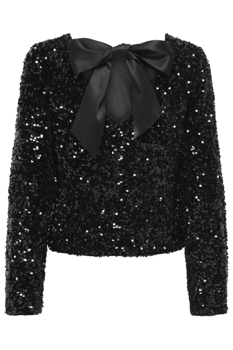 Only zwarte dames t-shirt | Achteraanzicht