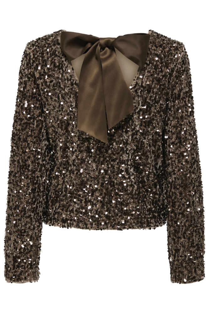 Only zand dames t-shirt | Achteraanzicht