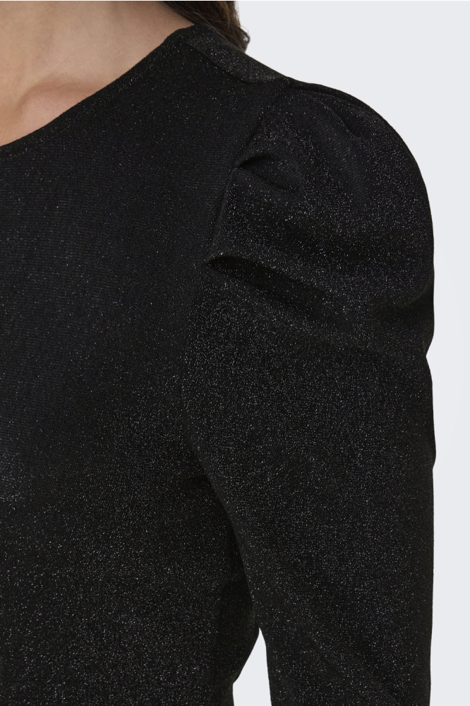 Only zwarte dames t-shirt | Close up