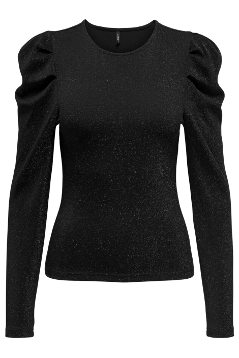 Only zwarte dames t-shirt | Vooraanzicht