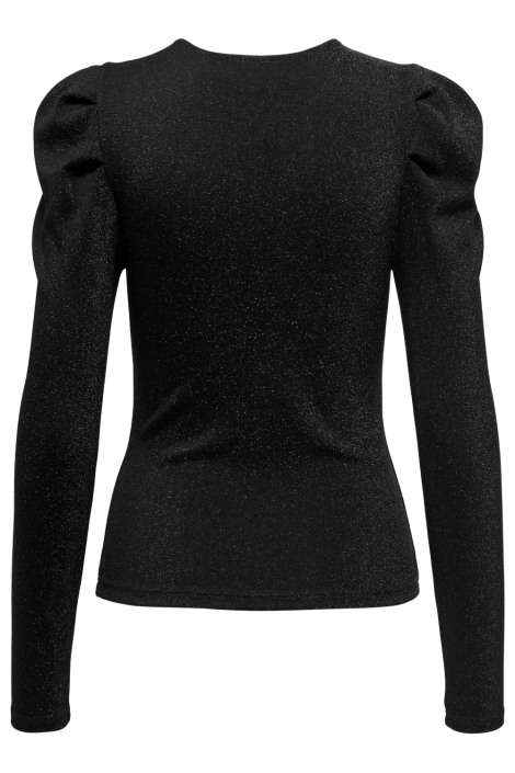 Only zwarte dames t-shirt | Achteraanzicht