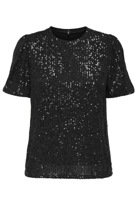 Only zwarte dames t-shirt | Vooraanzicht