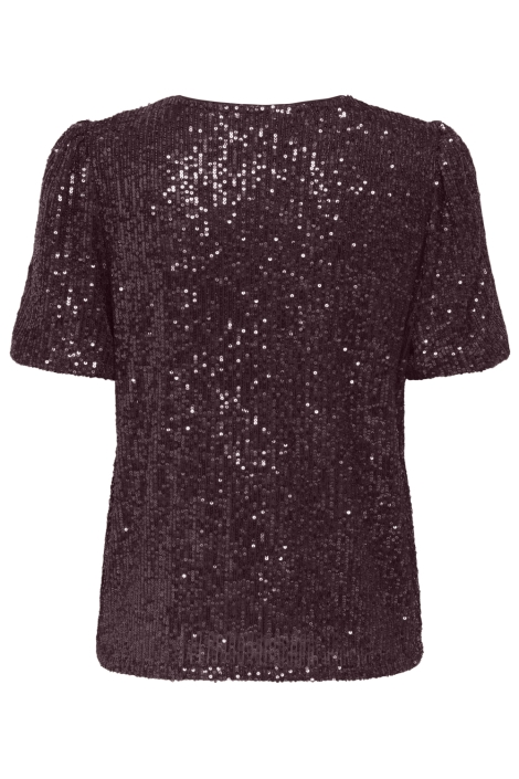 Only bordeaux dames t-shirt | Achteraanzicht