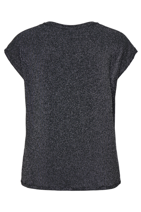 Only zwarte dames t-shirt | Achteraanzicht