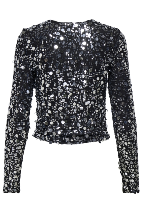 Only zwarte dames t-shirt | Achteraanzicht