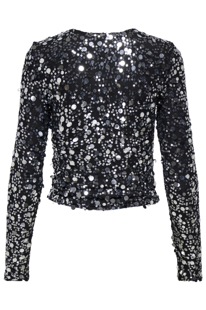 Only zwarte dames t-shirt | Achteraanzicht