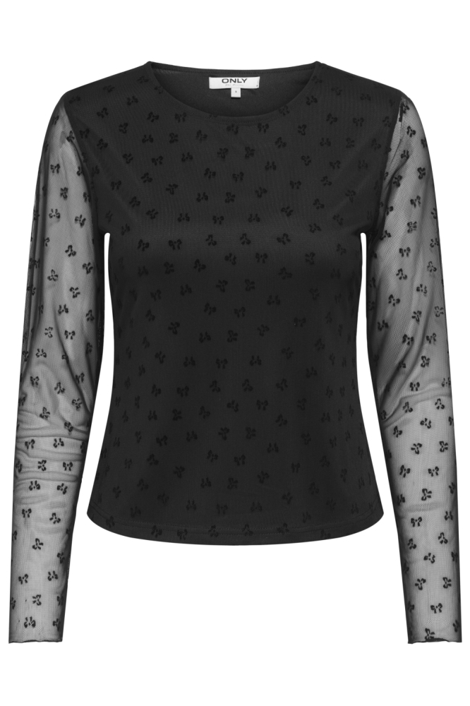 Only zwarte dames top | Vooraanzicht