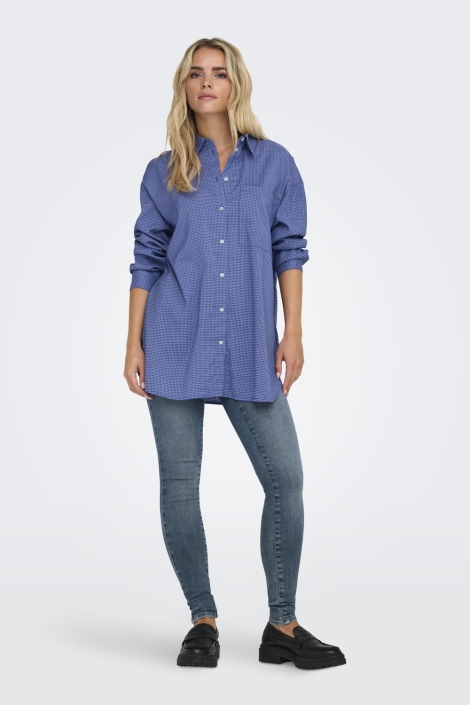 Only blauwe dames blouse | Model