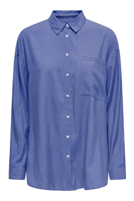 Only blauwe dames blouse | Vooraanzicht