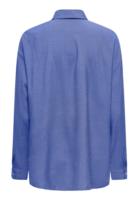 Only blauwe dames blouse | Achteraanzicht