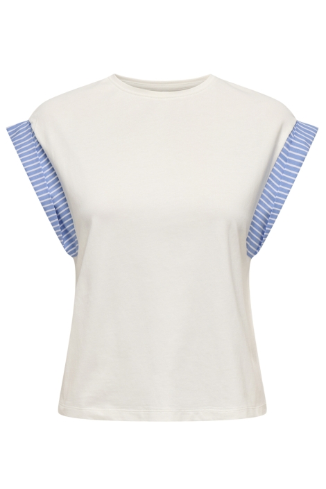 Only witte dames t-shirt | Vooraanzicht