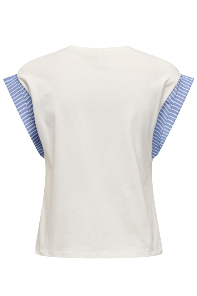 Only witte dames t-shirt | Achteraanzicht