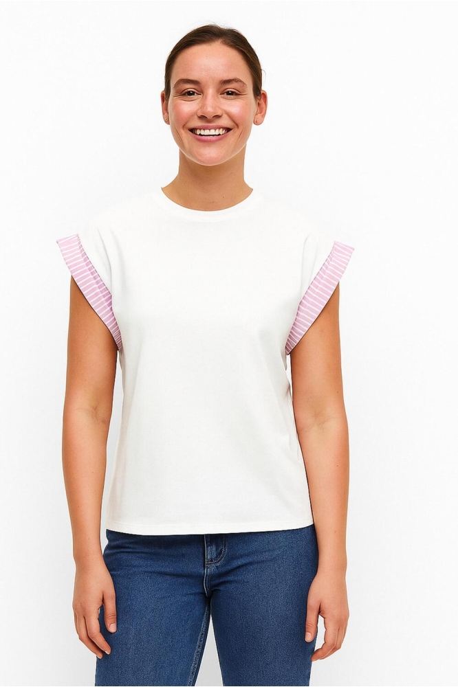 Only witte dames t-shirt | Model