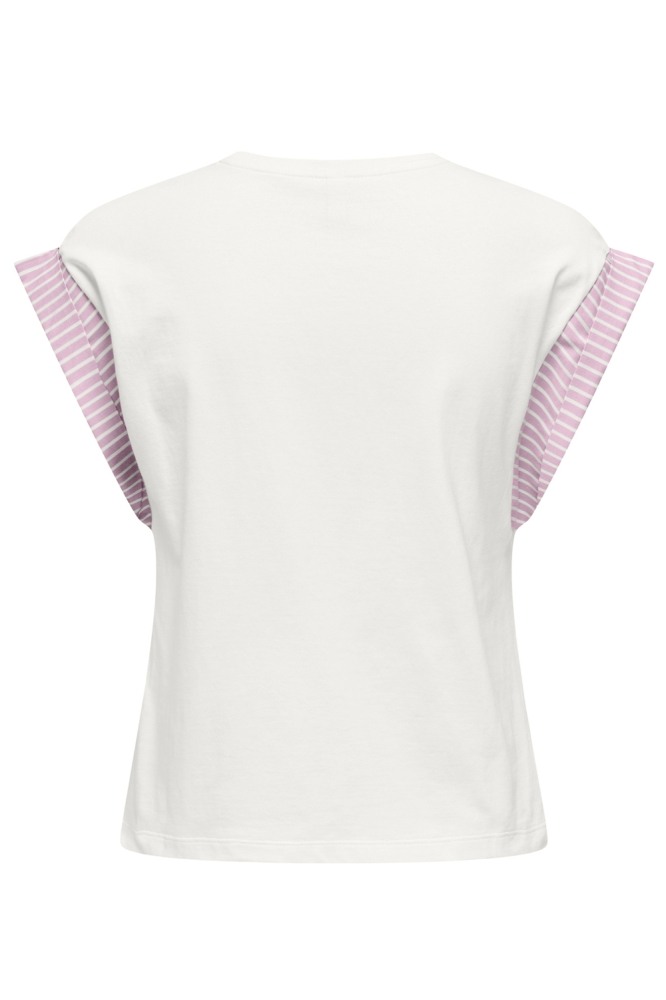 Only witte dames t-shirt | Achteraanzicht