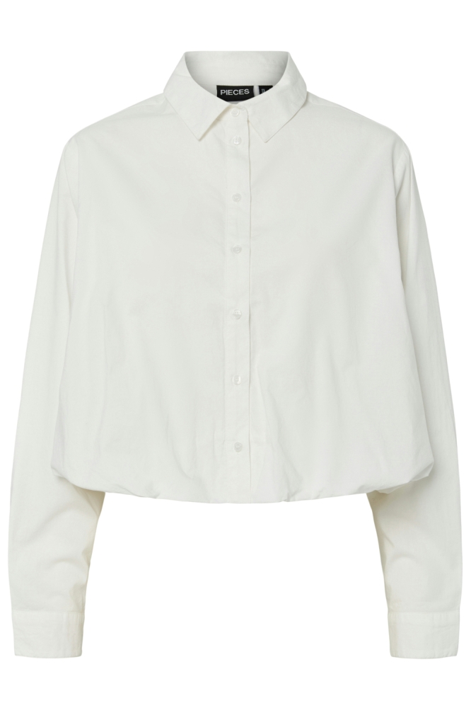 Pieces witte dames blouse | Vooraanzicht