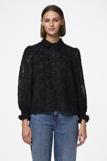 Pieces PCPINA LS SHIRT WVN BC 17154276 BLACK