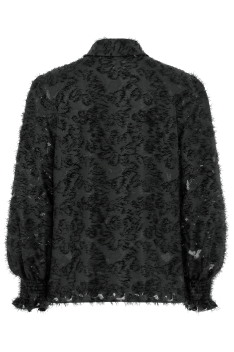 Pieces zwarte dames blouse | Achteraanzicht