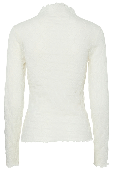 Pieces witte dames t-shirt | Achteraanzicht