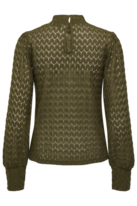 Jacqueline de Yong groene dames t-shirt | Achteraanzicht