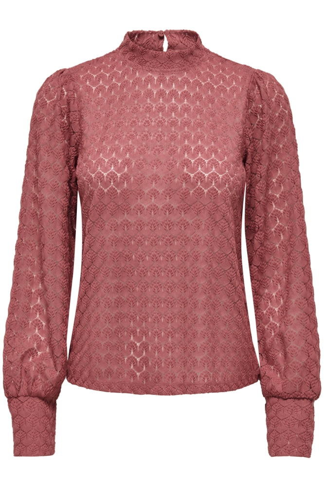 Jacqueline de Yong roze dames t-shirt | Vooraanzicht