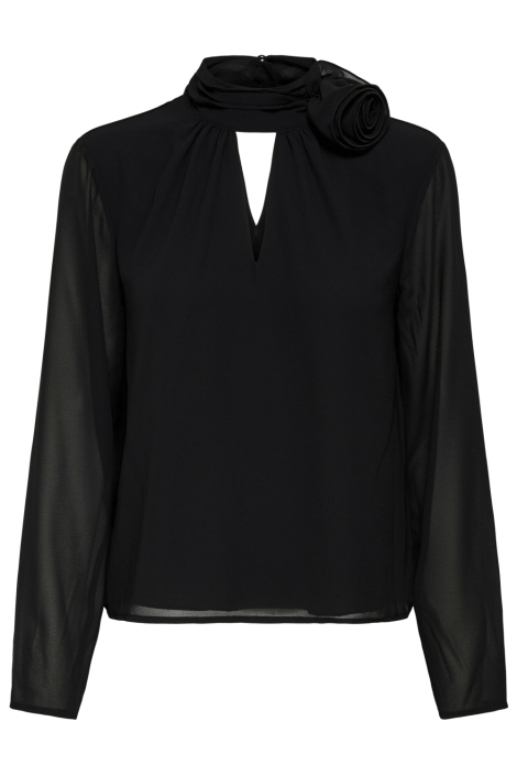 Jacqueline de Yong zwarte dames t-shirt | Vooraanzicht