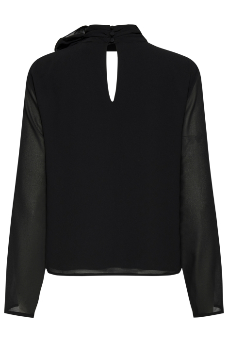 Jacqueline de Yong zwarte dames t-shirt | Achteraanzicht