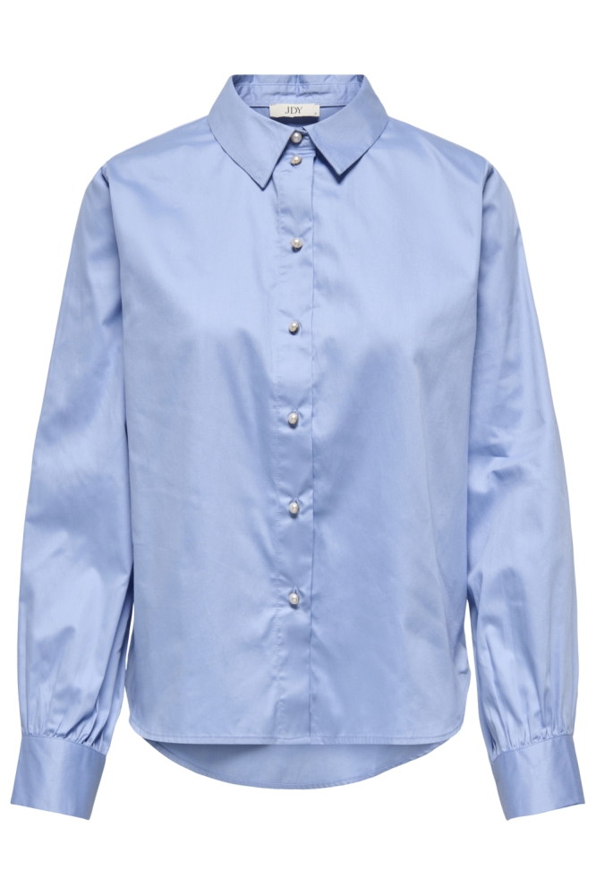 Jacqueline de Yong blauwe dames blouse | Vooraanzicht