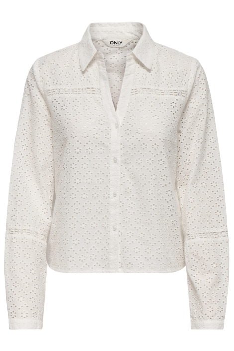 Only witte dames blouse | Vooraanzicht