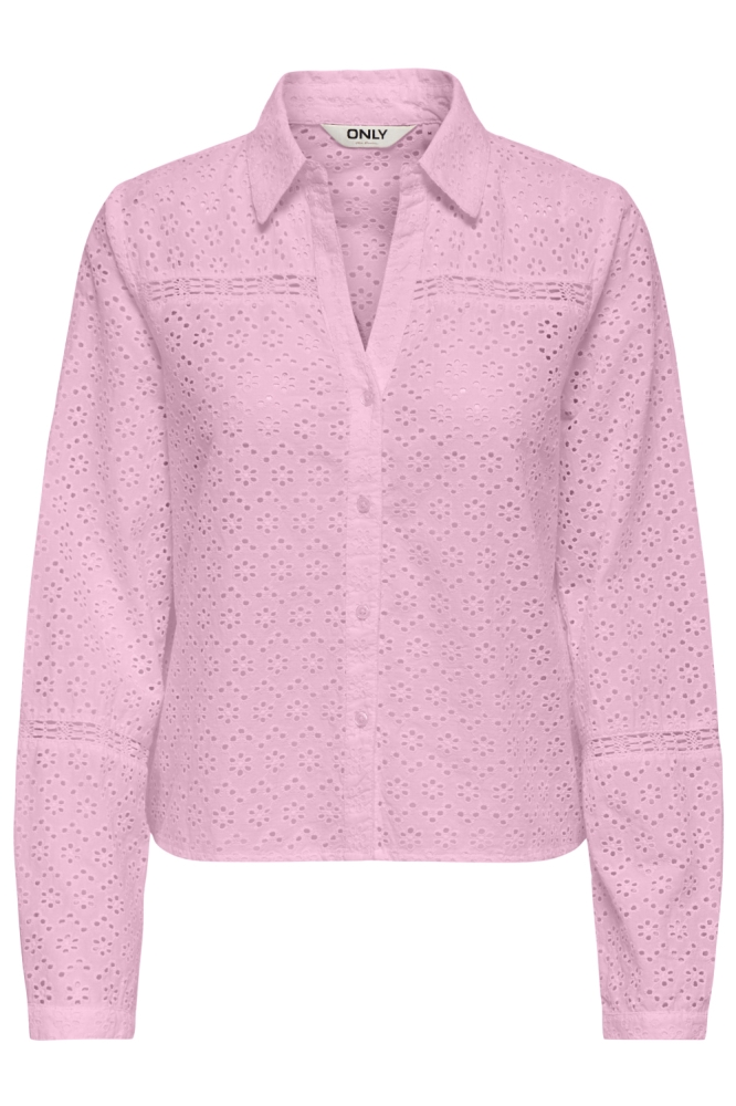 Only roze dames blouse | Vooraanzicht