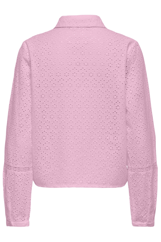 Only roze dames blouse | Achteraanzicht