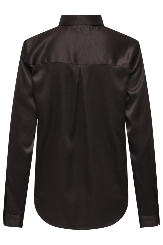 Only bruine dames blouse | Achteraanzicht