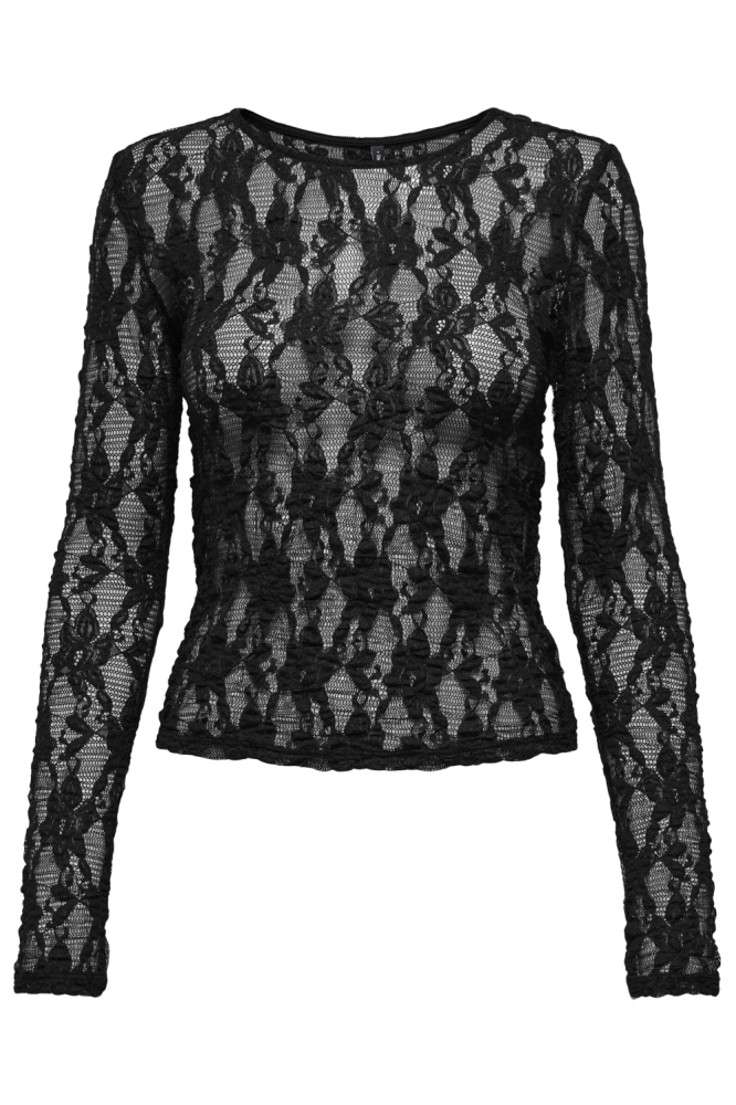 Only zwarte dames t-shirt | Vooraanzicht