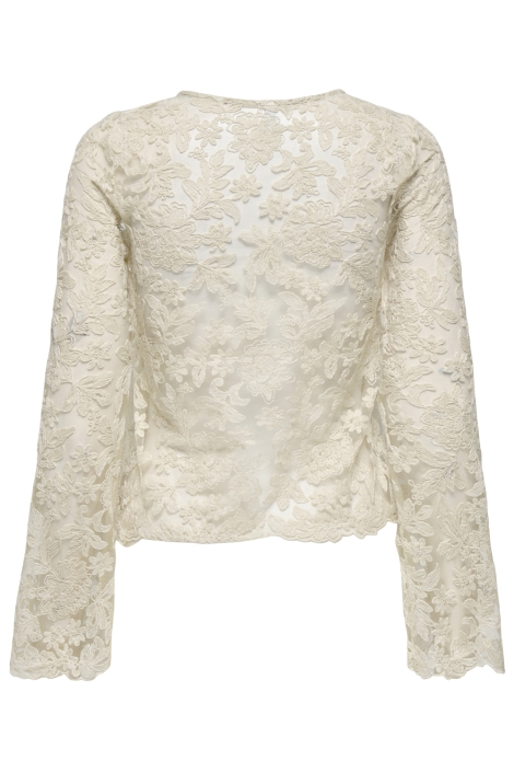 Only ecru dames t-shirt | Achteraanzicht