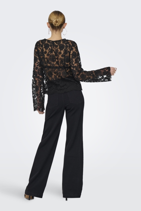 Only zwarte dames t-shirt | Model