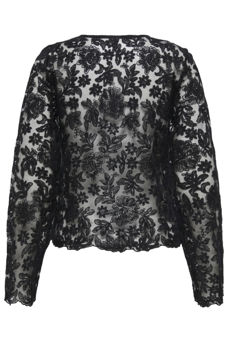 Only zwarte dames t-shirt | Achteraanzicht