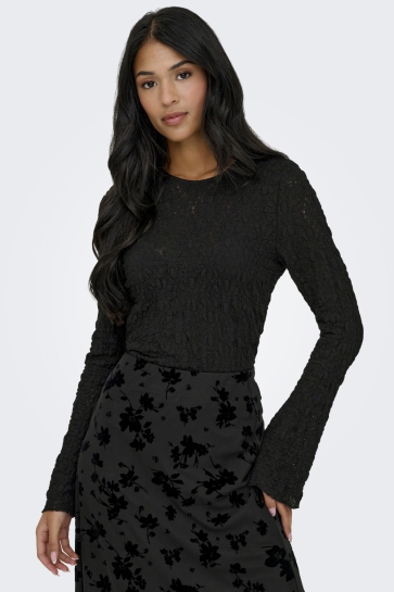 Only ONLGIAVANNA L/S TOP JRS 15364743 BLACK
