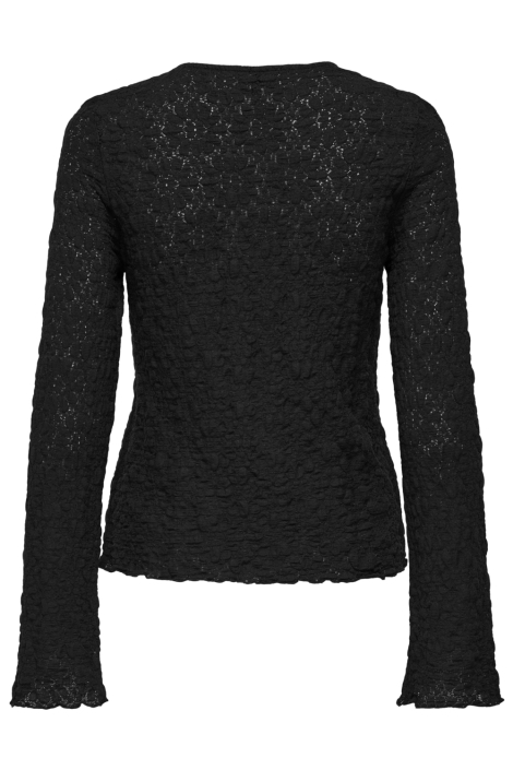 Only zwarte dames t-shirt | Achteraanzicht