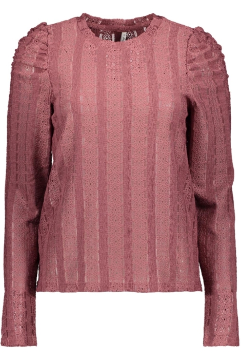 Only roze dames t-shirt | Vooraanzicht