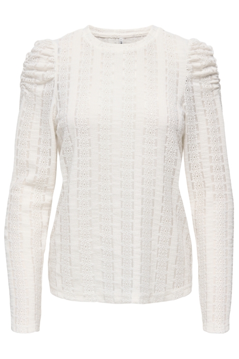 Only witte dames t-shirt | Vooraanzicht