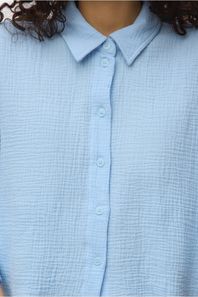 Vero Moda blauwe dames blouse | Close up