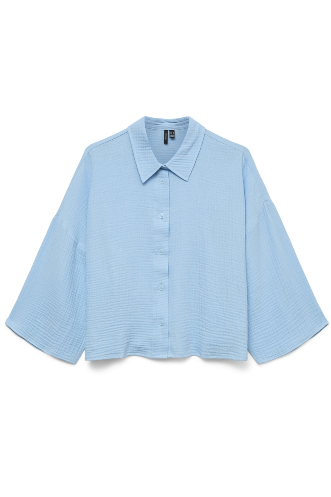 Vero Moda blauwe dames blouse | Vooraanzicht