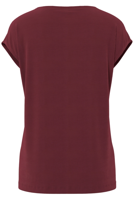 Pieces bordeaux dames t-shirt | Achteraanzicht
