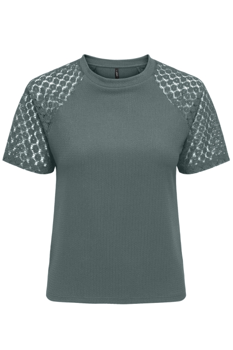 Only groene dames t-shirt | Vooraanzicht