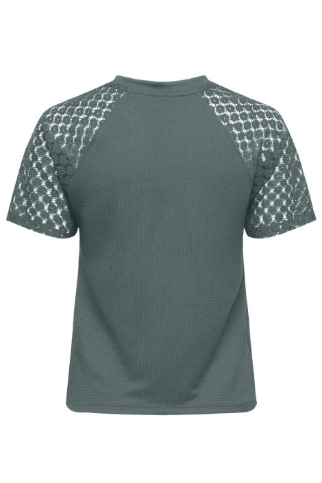 Only groene dames t-shirt | Achteraanzicht