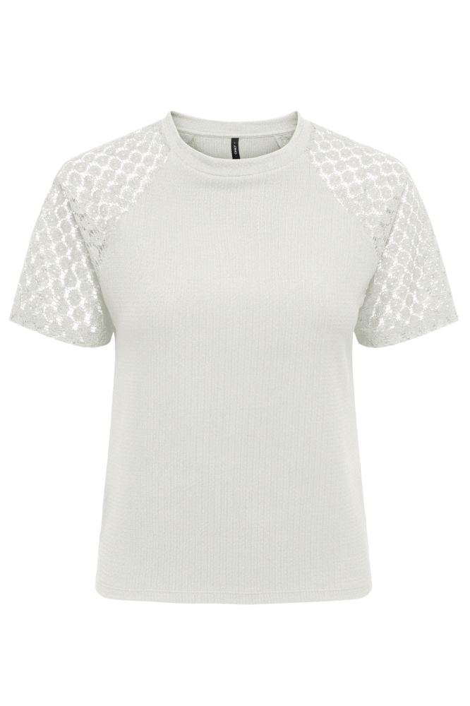 Only witte dames t-shirt | Vooraanzicht