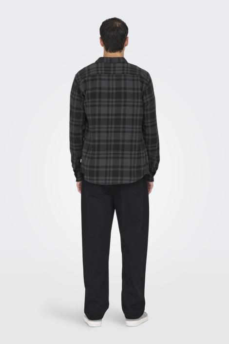 Only & Sons zwarte heren overhemd | Model