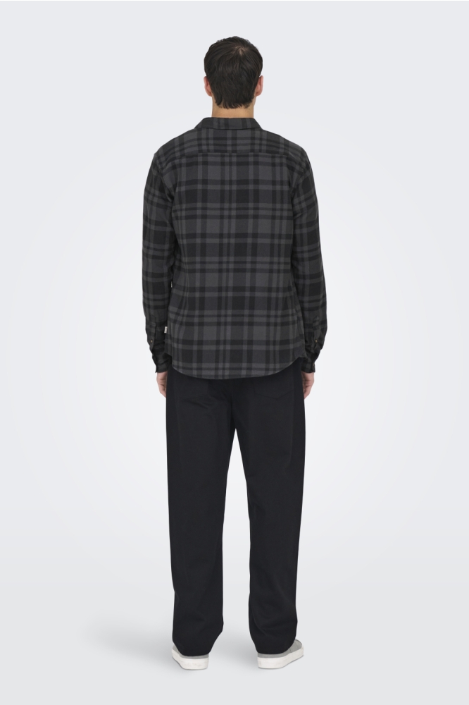 Only & Sons zwarte heren overhemd | Model