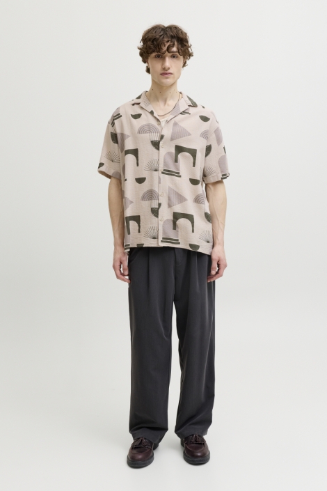 Jack & Jones ecru heren overhemd | Model